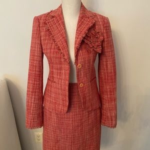 BCBG Max Aria Tweed Style Suit